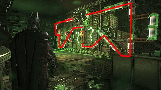Required gadgets: remote hacking device, batarang, electrical charge, batclaw - Riddler trophies in the Arkham Knight HQ (1-10) - Collectibles - Arkham Knight HQ - Batman: Arkham Knight - Game Guide and Walkthrough