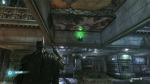 This is where you find the trophy - Riddler trophies in the Arkham Knight HQ (1-10) - Collectibles - Arkham Knight HQ - Batman: Arkham Knight - Game Guide and Walkthrough