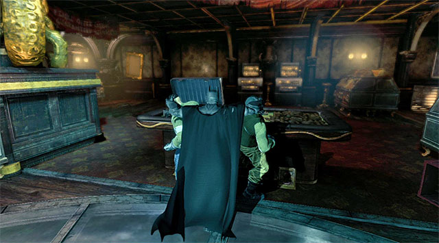 You may now approach the remaining enemies - Gain access to Penguins office - Upper Deck - Main storyline - Batman: Arkham Origins - Game Guide and Walkthrough