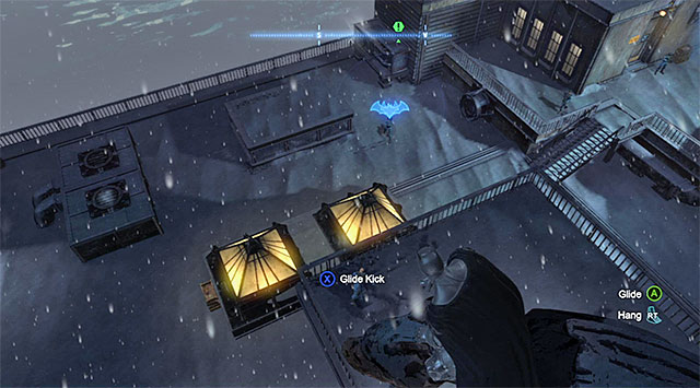 The gargoyles provide a good look over the entire rooftop - Gain access to the GCPD via the rooftop - Main storyline - Batman: Arkham Origins - Game Guide and Walkthrough