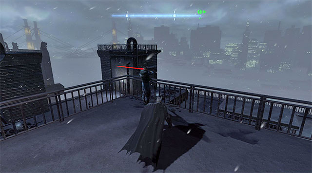 For obvious reasons, I recommend against engaging the corrupt policemen into fight because, since they are armed, Batman could die very quickly - Gain access to the GCPD via the rooftop - Main storyline - Batman: Arkham Origins - Game Guide and Walkthrough