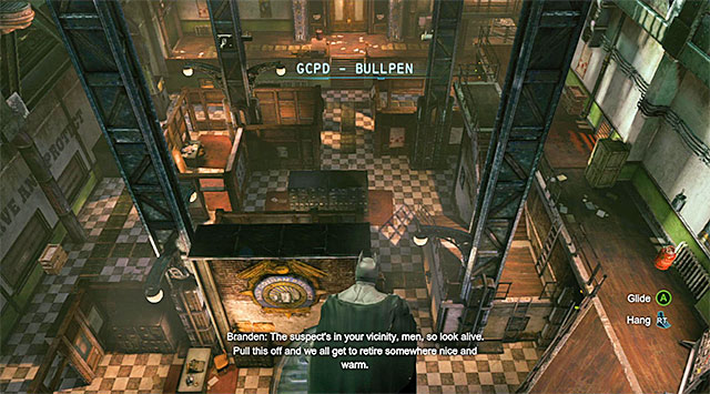 Attack the policeman at the other side of the mirror - Access the GCPD servers - side rooms - Main storyline - Batman: Arkham Origins - Game Guide and Walkthrough