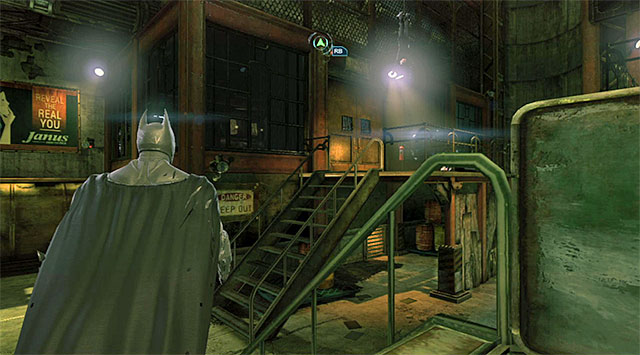 The Black Masks office's entrance - Investigate the steel mill - drug lab - Main storyline - Batman: Arkham Origins - Game Guide and Walkthrough