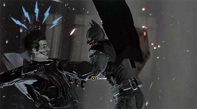 Press the counter-attack button - Defeat Bane - Main storyline - Batman: Arkham Origins - Game Guide and Walkthrough