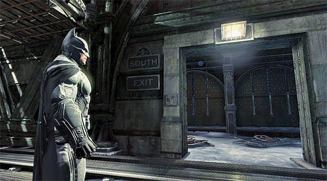 The train station's exit - Disarm the bomb at the south pillar - Main storyline - Batman: Arkham Origins - Game Guide and Walkthrough