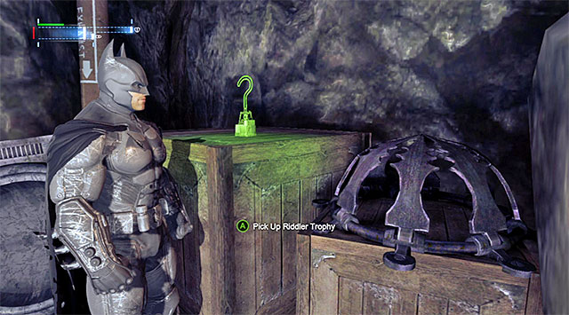 The first Riddler Trophy - Enigma - Most Wanted - Batman: Arkham Origins - Game Guide and Walkthrough
