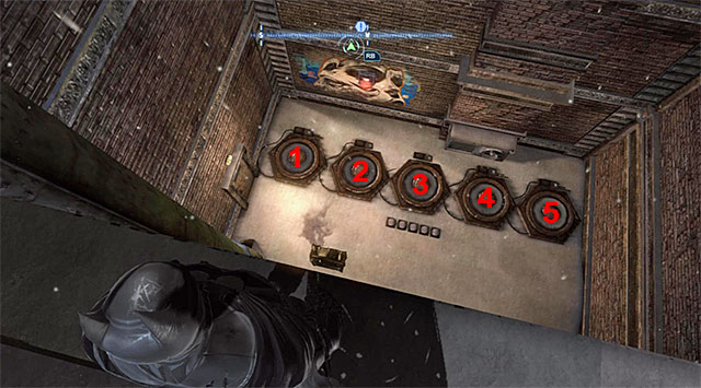 Locate the area with the generator, and the five pressure plates, shown in the above screenshot - The best hidden datapacks - Extortion File 2 (Park Row) - Enigma Datapacks - Batman: Arkham Origins - Game Guide and Walkthrough