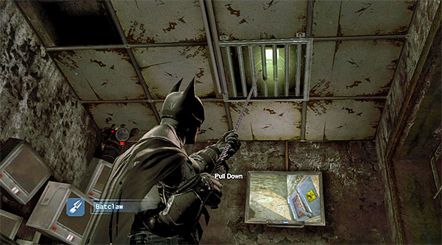 This collectible is in the Banes Field HQ located in the sewers, which you first visit while completing the Locate the tracker placed on Bane main mission - The best hidden datapacks - Extortion File 2 (Park Row) - Enigma Datapacks - Batman: Arkham Origins - Game Guide and Walkthrough