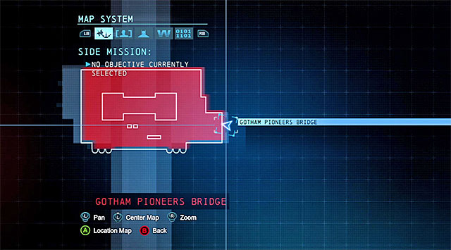 While searching for the collectibles hidden inside the Gotham Bridge (Datapacks 11 and 12) you will have to visit a few rooms inside the main structure of the bridge (e - Gotham Pioneers Bridge - entrance into the bridge - Enigma Datapacks - Batman: Arkham Origins - Game Guide and Walkthrough