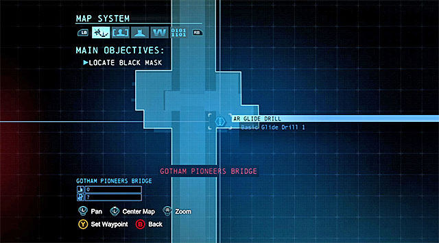 To start, you need to reach the Gotham Pioneers Bridge (the above screenshot) - Dark Knight System - Challenges - Batman: Arkham Origins - Game Guide and Walkthrough