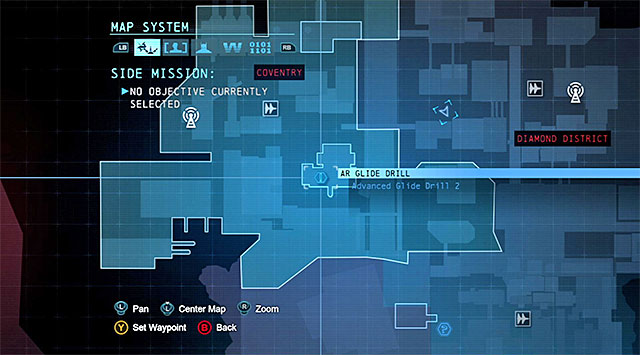 To star this task, you need to reach the Coventry district (the above screenshot), to the Lacey Towers - Dark Knight System - Challenges - Batman: Arkham Origins - Game Guide and Walkthrough