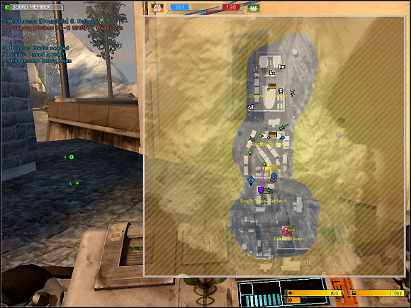 Observation of the map allows orientating to the situation on the battlefield - Orientation and communication - Additional notes - Battlefield 2142 - Game Guide and Walkthrough