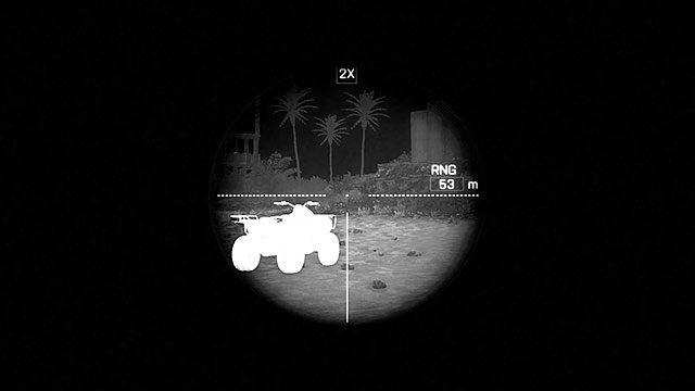 Thermal sights are based on a principle similar to that of the night vision sights but, it has a 2x zoom and ballistic reticle that facilitates aiming over longer distances - Optics - Short Range - Accessories - Battlefield 4 - Game Guide and Walkthrough