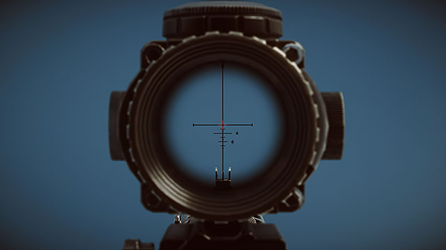 Prisma is a neat and pretty clear scope, whose housing does not cover half of the screens and the crosshairs facilitate firing at distant targets - Optics - Medium Range - Accessories - Battlefield 4 - Game Guide and Walkthrough
