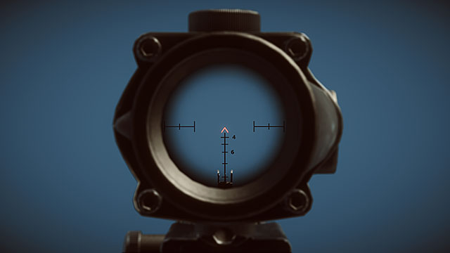 The American ACOG is the most compact scope of the 4x zoom but, some of the players may be turned off by the projecting sun shade, which is a bit less intuitive that the classical crosshairs - Optics - Medium Range - Accessories - Battlefield 4 - Game Guide and Walkthrough