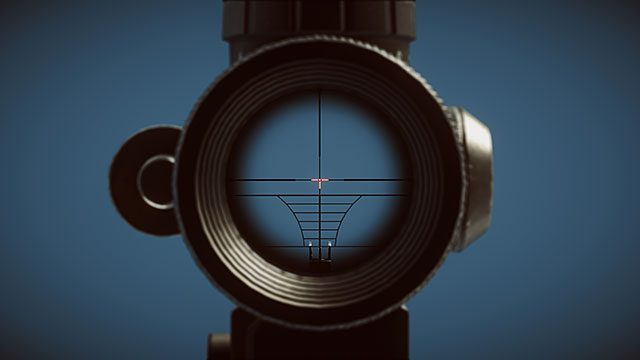 The Chinese sight of 4x zoom, offers a very complex reticle design which, on the one hand may be useful while aiming over long distances but, on the other hand, makes the view a bit les lucid - Optics - Medium Range - Accessories - Battlefield 4 - Game Guide and Walkthrough