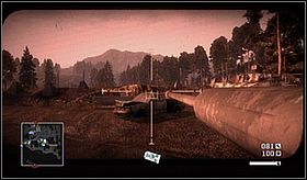 It is quite difficult to get close to the next AA missile launcher, as the whole terrain is surrounded with fence and anti-tank concrete barriers - Par for the Course I - Campaign - Battlefield: Bad Company - Game Guide and Walkthrough