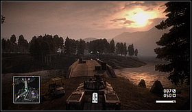 Destroy the stationary rocket launcher at the crossroads as fast as You can - Par for the Course I - Campaign - Battlefield: Bad Company - Game Guide and Walkthrough