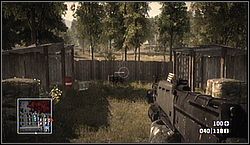 The last crate is in the graveyard You reach after helping the tanks - Acta Non Verba - Gold crates - Battlefield: Bad Company - Game Guide and Walkthrough