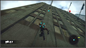 Notice that a pod has landed on the roof of the building and you should use your hook here - Act 1 - Chapter 2 - Ascension City Downtown V - Act 1 - Chapter 2 - Bionic Commando - Game Guide and Walkthrough