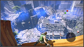 There are three mines in the vicinity of the bonus item and they're far away from each other, so each jump has to be very precise - Act 1 - Chapter 1 - Ascension City Downtown IV - Act 1 - Chapter 1 - Bionic Commando - Game Guide and Walkthrough