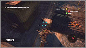 Notice that two flying machines have appeared near your position - Act 1 - Chapter 2 - Trent Industrial District III - Act 1 - Chapter 2 - Bionic Commando - Game Guide and Walkthrough