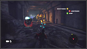 Notice that this new mech is much more agile than the machines you've been encountering so far - Act 1 - Chapter 3 - Ascension City Downtown VIII - Act 1 - Chapter 3 - Bionic Commando - Game Guide and Walkthrough