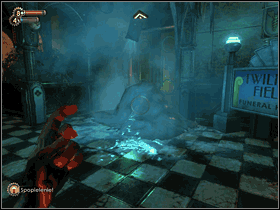 07 - You can now use your Incinerate power to melt the ice that blocks entrance to Twilight Fields - Medical Pavillon - p. 2 - Walkthrough - Bioshock - Game Guide and Walkthrough