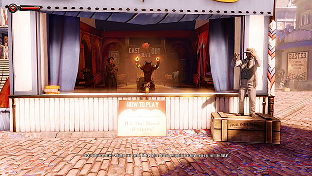 The fair contains several shooting ranges - Go to the Monument Island and find the girl - Chapter 2 - Welcome Center - BioShock: Infinite - Game Guide and Walkthrough