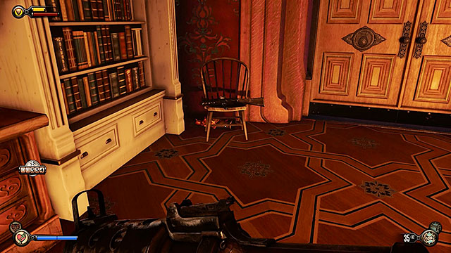 Once youre in the main area of the printing house youll probably notice that police reinforcements are trying to get in - Go to the Monument Island and find the girl (part 1) - Chapter 4 - Comstock Center Rooftops - BioShock: Infinite - Game Guide and Walkthrough