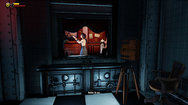Pull a lever after entering Specimen Observation Room #2 in order to see Elizabeth for the very first time - Find the girl - Chapter 6 - Monument Tower - BioShock: Infinite - Game Guide and Walkthrough