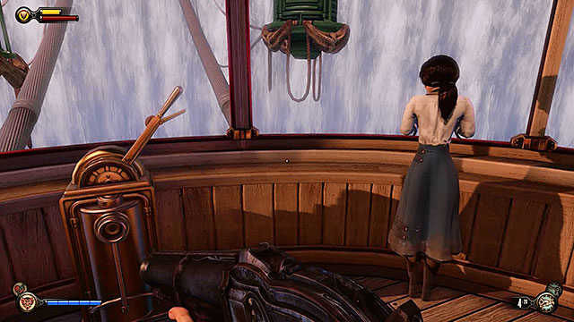You may finally focus on finding Elizabeth and shell be waiting for you in the gondola - Pursue Elizabeth - Chapter 7 - Battleship Bay - BioShock: Infinite - Game Guide and Walkthrough