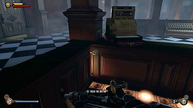 Once youve explored the surrounding area return to the rotary doors located at the end of the corridor and get to the other side - Go to Comstock house - Chapter 29 - Port Prosperity - BioShock: Infinite - Game Guide and Walkthrough
