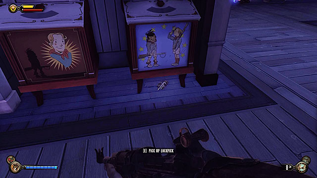 Proceed to the first floor of the building - Find Shock Jockey at the Hall of Heroes - Chapter 8 - Soldiers Field - BioShock: Infinite - Game Guide and Walkthrough