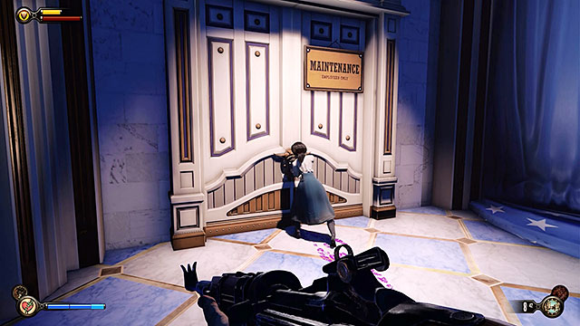 Once youve defeated the patriot search the shop and ask Elizabeth to unlock a door - Find Slate past the First Ladys memorial - Chapter 10 - Inside the Hall of Heroes - BioShock: Infinite - Game Guide and Walkthrough