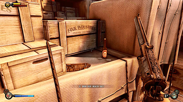 Enter the plaza, turn right and proceed towards the watchmakers store - Find the gunsmith Chen Lin - Chapter 17 - Plaza of Zeal - BioShock: Infinite - Game Guide and Walkthrough