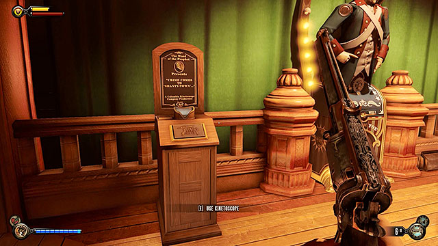 Locate a vestibule after entering the club and use the stairs to get to the upper floor - Go to The Good Time Club and rescue Chen Lin - Chapter 18 - The Good Time Club - BioShock: Infinite - Game Guide and Walkthrough