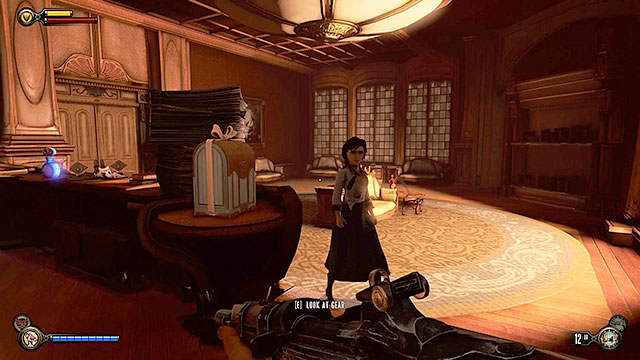 Theres a room with a fireplace nearby (it was previously locked) and obviously you should explore it - Go to The Good Time Club and rescue Chen Lin - Chapter 18 - The Good Time Club - BioShock: Infinite - Game Guide and Walkthrough