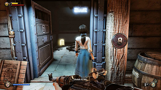 Ask Elizabeth to open the door leading to cell number 8 (you must have 5 lockpicks) - Find Chen Lins cell - Chapter 18 - The Good Time Club - BioShock: Infinite - Game Guide and Walkthrough