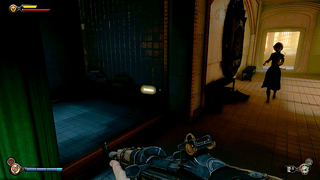 You may now proceed to a dressing room which can be found on the other side of the corridor on the same floor - Search for Chen Lins confiscated tools - Chapter 22 - Bull House Impound - BioShock: Infinite - Game Guide and Walkthrough