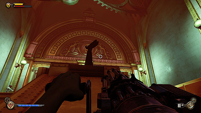 Grand Central Station - next to a crate in the corridor located between the ticket offices - Chapter 29 - Voxophones - BioShock: Infinite - Game Guide and Walkthrough