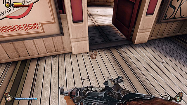 Approach the opened cabin of the gondola and find a new lockpick near the door - Go to Comstock house - Chapter 28 - Emporia - BioShock: Infinite - Game Guide and Walkthrough