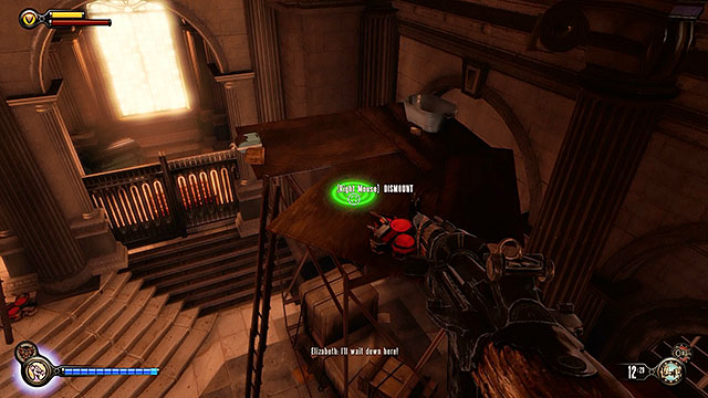 Return to the area near the entrance to the station and open a tear located above the main door - Go to Comstock house - Chapter 28 - Emporia - BioShock: Infinite - Game Guide and Walkthrough