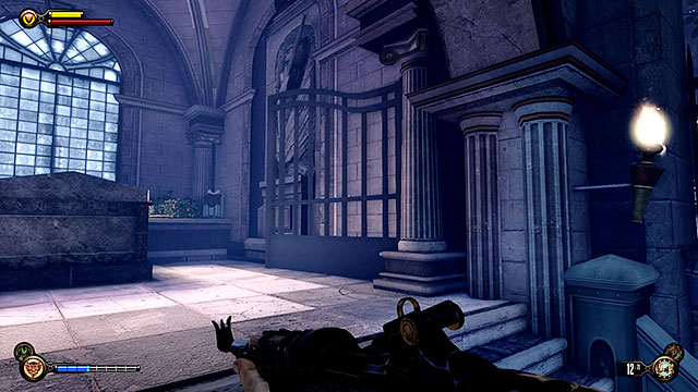 Approach Lady Comstocks crypt and find a smaller unnamed tomb to the right - Find the crypt of Lady Comstock - Chapter 30 - Downtown Emporia - BioShock: Infinite - Game Guide and Walkthrough