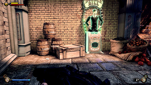 Proceed to the Market district located just around the corner - Find the three tears - Chapter 31 - Memorial Gardens - BioShock: Infinite - Game Guide and Walkthrough
