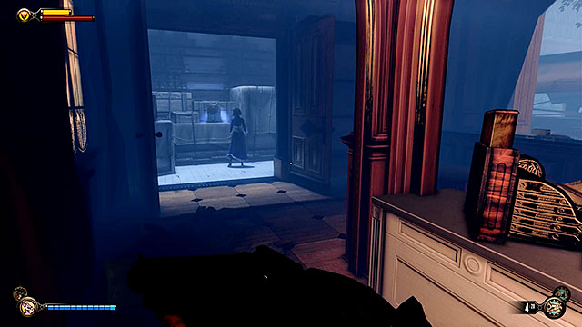 There is a locked store to the right of Lutece laboratory and the lock on the door requires 3 lockpicks - Find the next tear - Chapter 31 - Memorial Gardens - BioShock: Infinite - Game Guide and Walkthrough