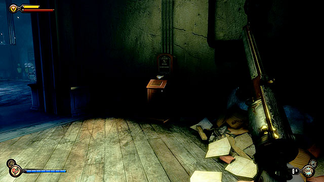 Once youve dealt with all the hostile targets use the stairs to get to the next floor and proceed to a dark hallway leading left - Go to wardens office - Chapter 33 - The Atrium - BioShock: Infinite - Game Guide and Walkthrough