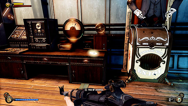 Use the stairs to get to an upper deck and youll find yourself above the room youve explored very recently - Clear the hangar bay Sky-Line - Chapter 37 - Hangar Deck - BioShock: Infinite - Game Guide and Walkthrough