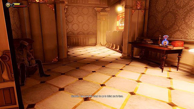 The Arcade - in a toilet reserved for white people, to the left of the arcade - Chapters 6-7 - Voxophones - BioShock: Infinite - Game Guide and Walkthrough