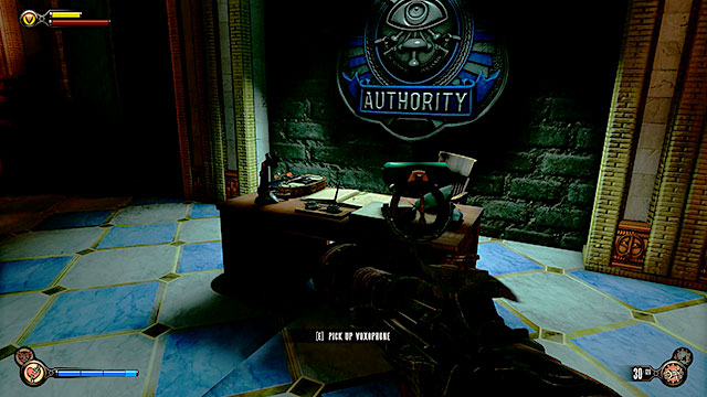 The Impound - on a desk of the impounds guard - Chapters 21-22 - Voxophones - BioShock: Infinite - Game Guide and Walkthrough